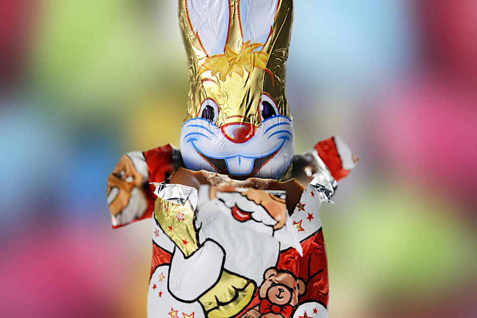 Dieses Ostern haben die deutschen Hersteller hierzulande rund 107 Millionen Schokohasen ausgeliefert. Im Dezember waren es zuletzt hingegen nur rund 96 Millionen Nikoläuse. Punkt für Ostern.