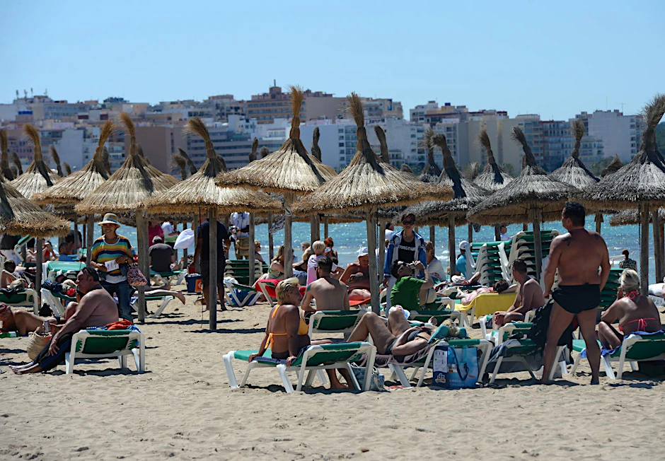 Strandleben an der Playa de Palma in S