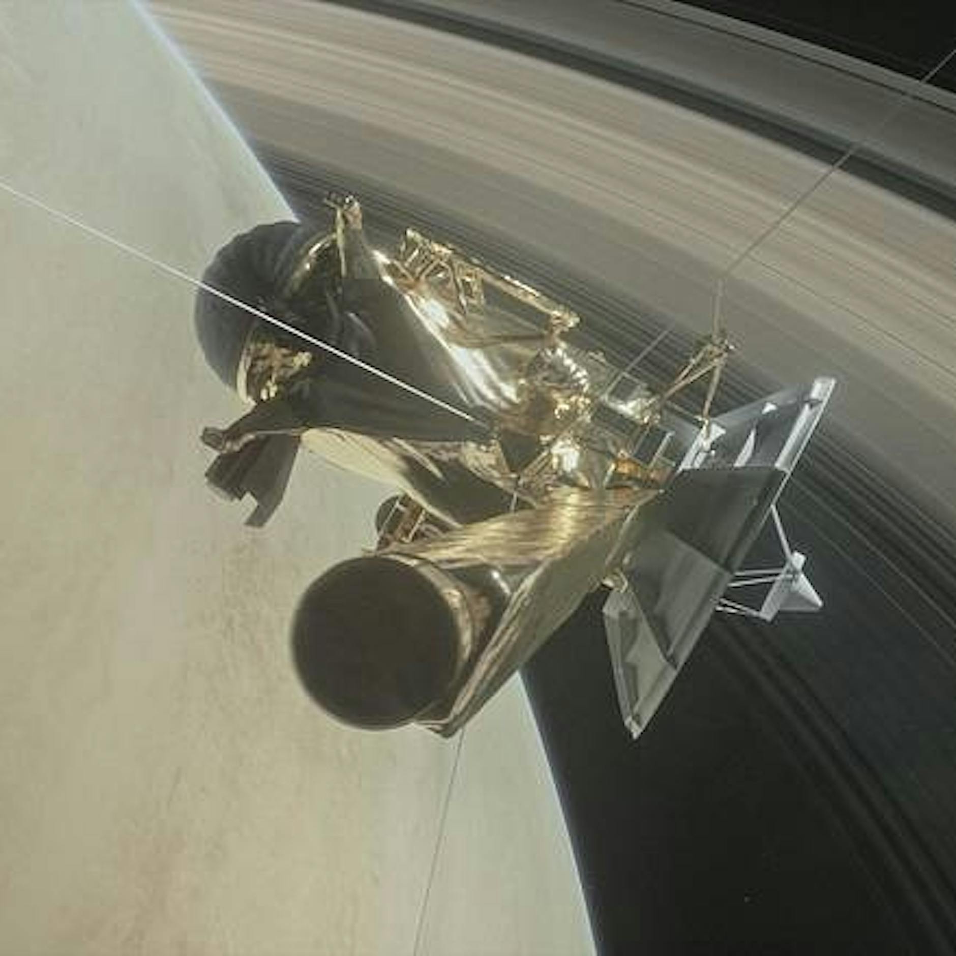 Feuriges Finale : Raumsonde Cassini auf Kollisionskurs mit dem Saturn