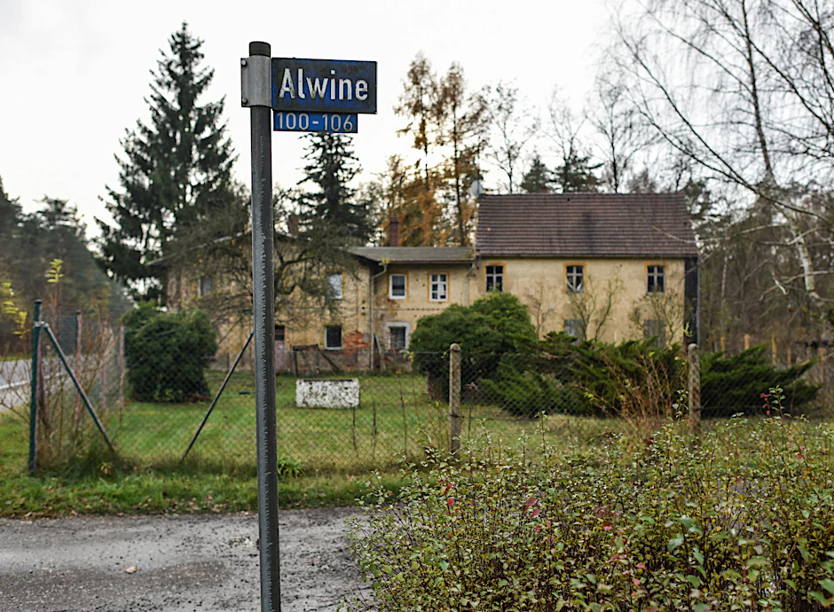 Die Siedlung Alwine in Südbrandenburg.