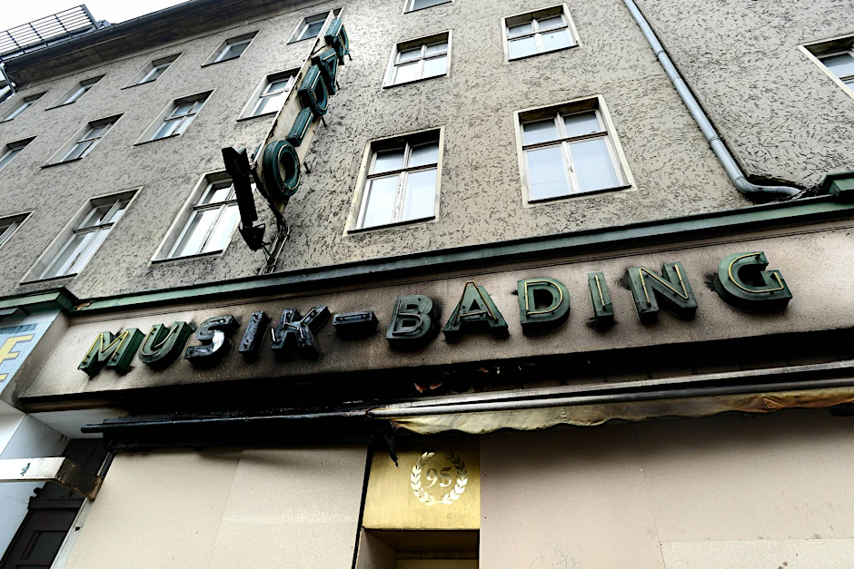 Das Musikhaus Bading war einst das größte Musikhaus Berlins.