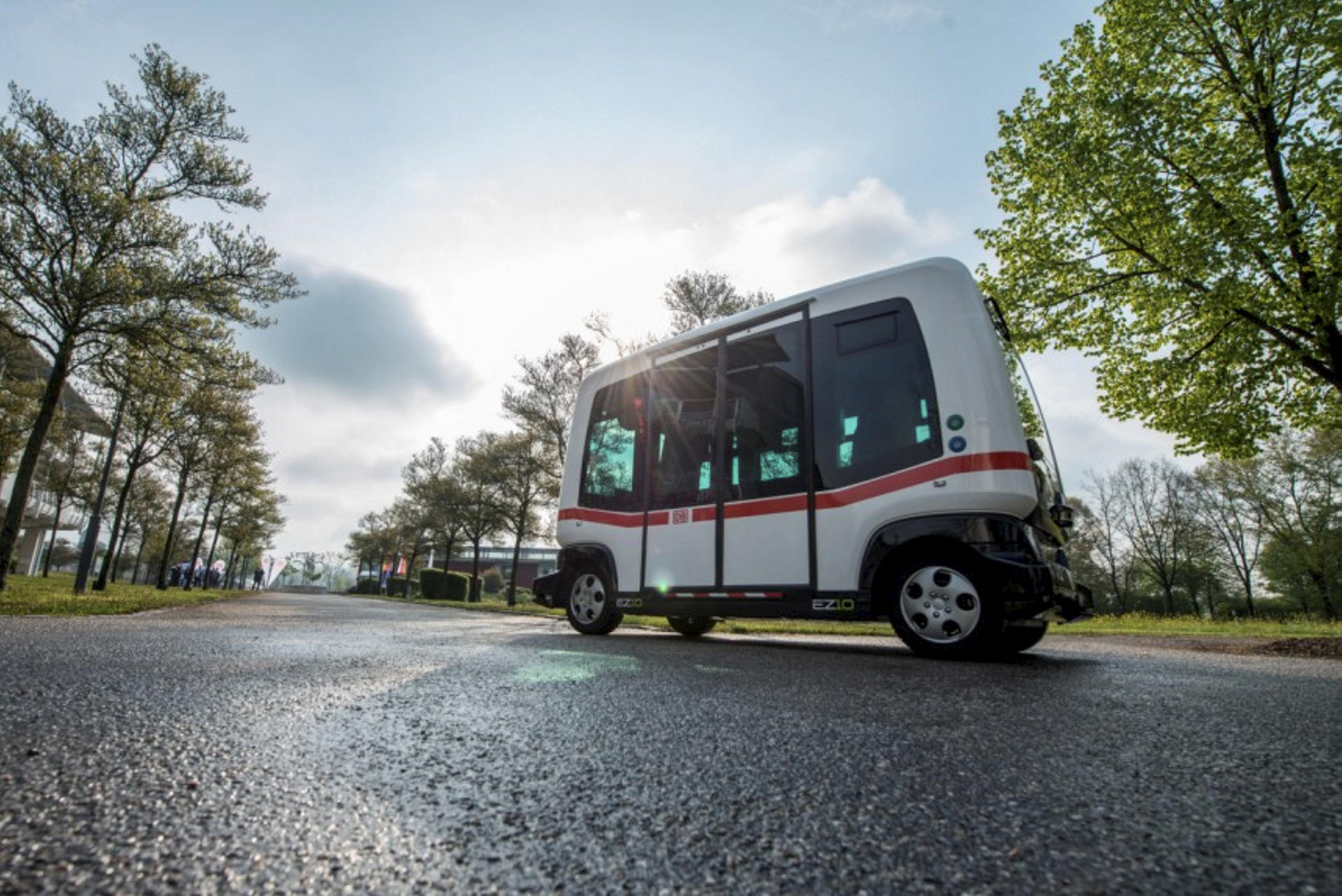 Ein fahrerloser Bus.