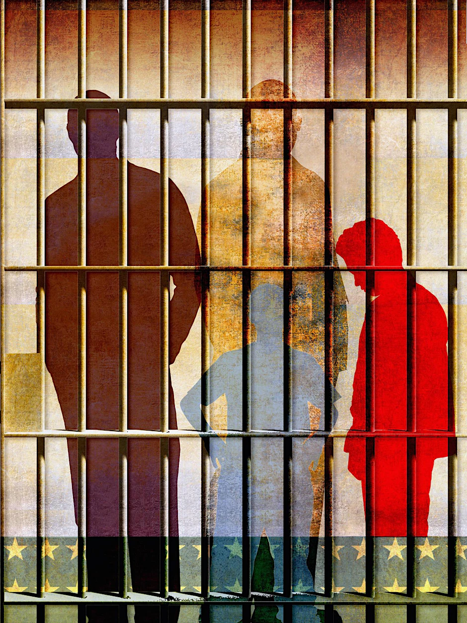Häftlinge hinter Gittern (Symbolfoto).