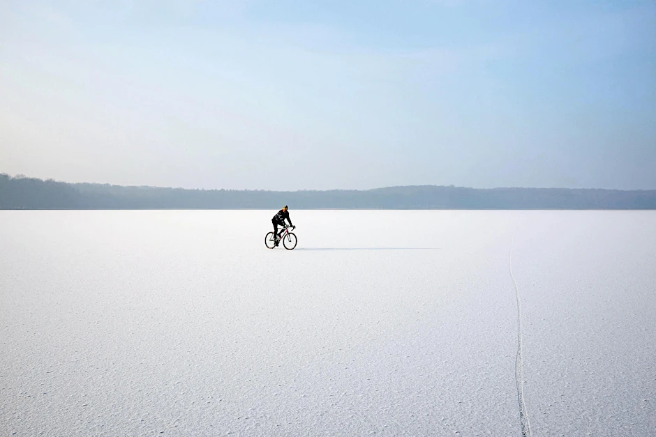 Die großen Seen der Uckermark liegen im Winterschlaf.