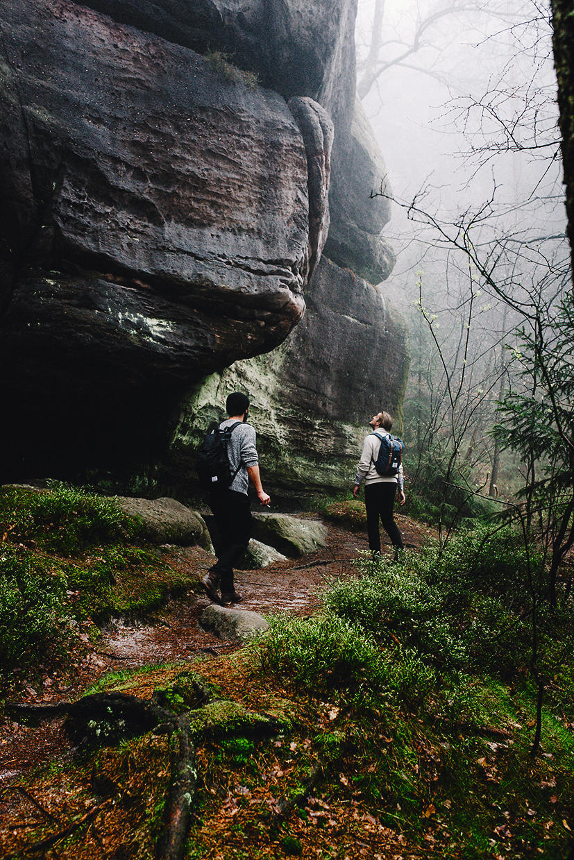 Wanderung durch die Landschaften.