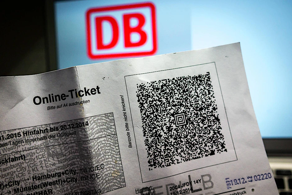 Online-Ticket der Deutschen Bahn (Symbolbild).