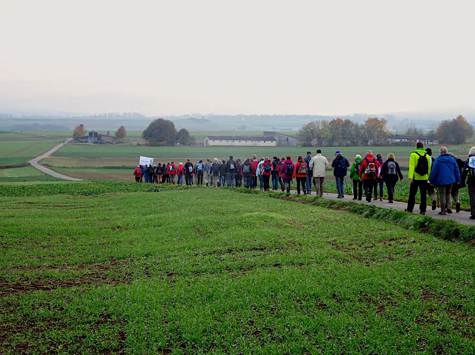 Vom Rheinischen Revier bis in die Lausitz: Manchmal pilgern nur 15 Leute mit, manchmal sind es 150.