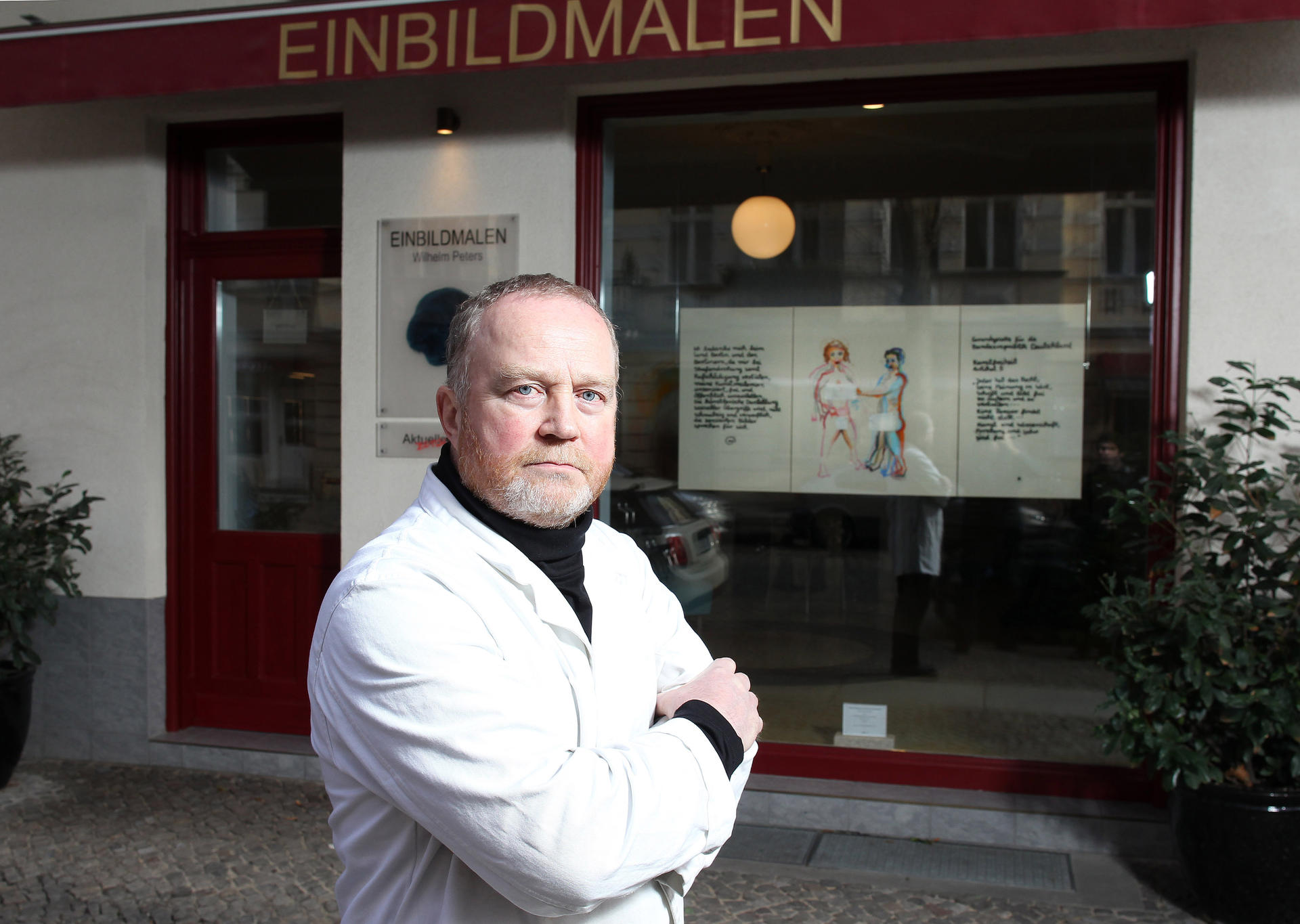 Der Maler Wilhelm Peters wurde anonym angezeigt.