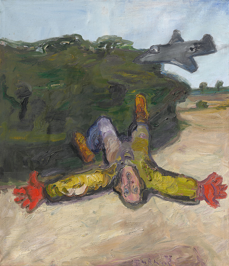 „Zeitsprung“ malte Fußmann 1983, da herrschte noch der  Kalte Krieg. Aber heute ist das so aktuell wie damals.