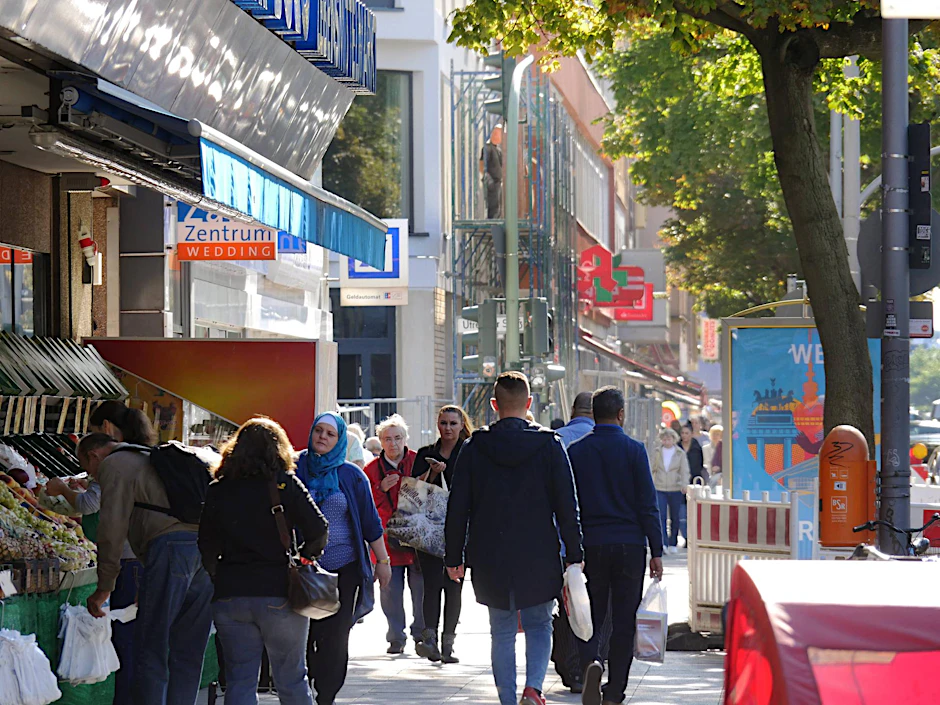 Die Müllerstraße in Berlin-Mitte.