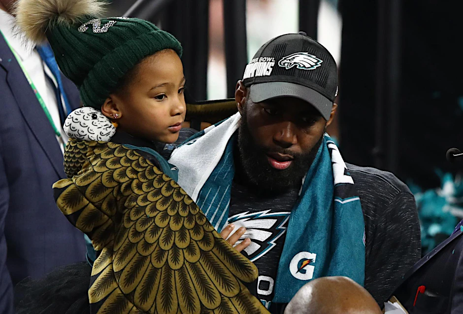 Malcolm Jenkins feiert den Sieg der Philadelphia Eagles