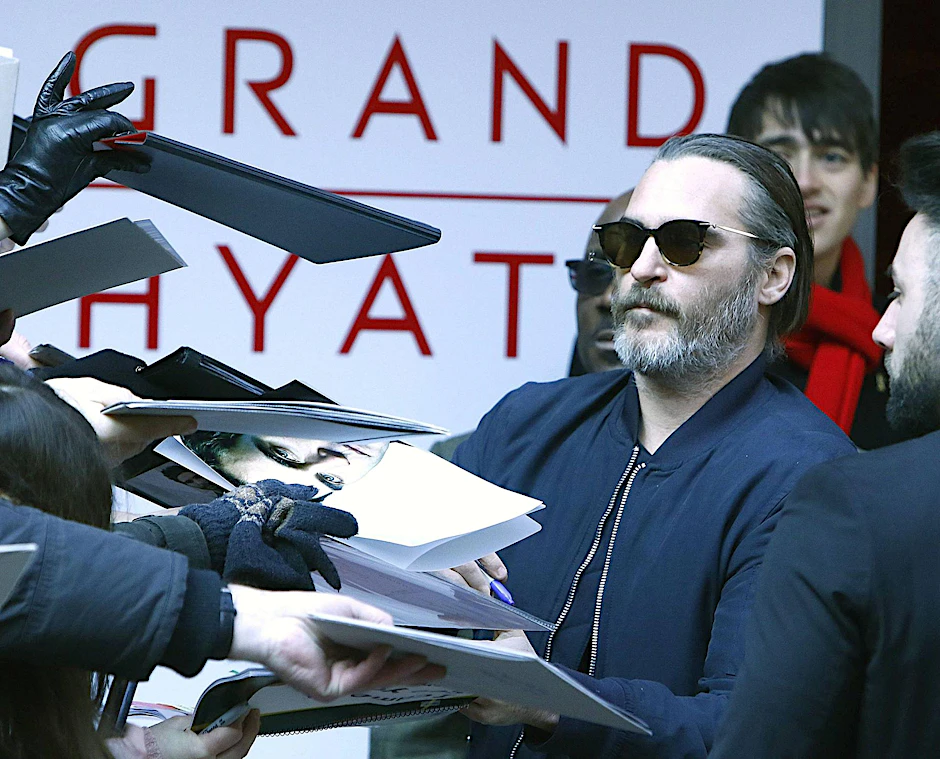 Hollywood-Star Joaquin Phoenix auf einer Berlinale-Pressekonferenz.