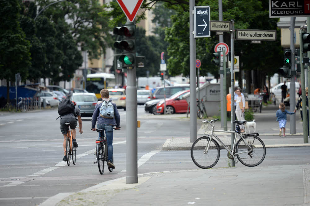 Image - Pilotprojekt in Berlin-Wilmersdorf: Trotz Grüner Welle sehen Radfahrer rot