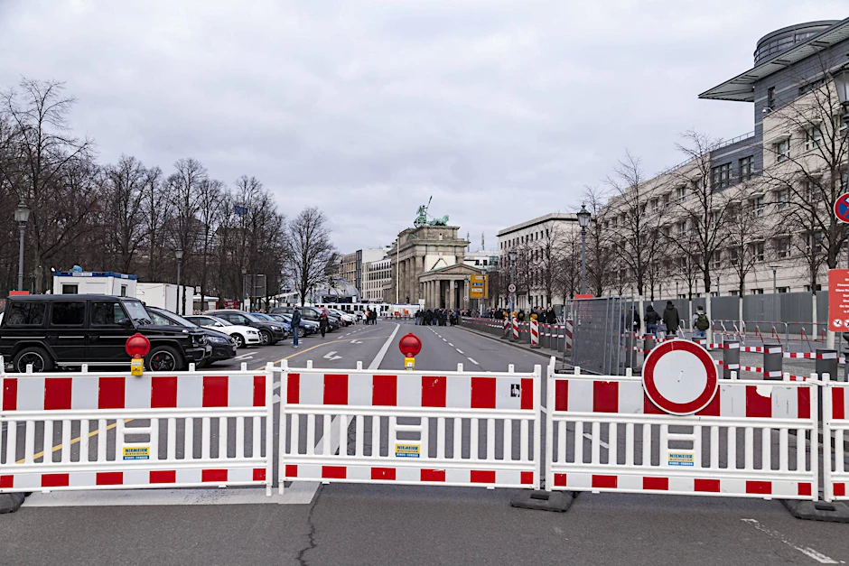 Absperrung zum Brandenburger Tor (Archivbild)