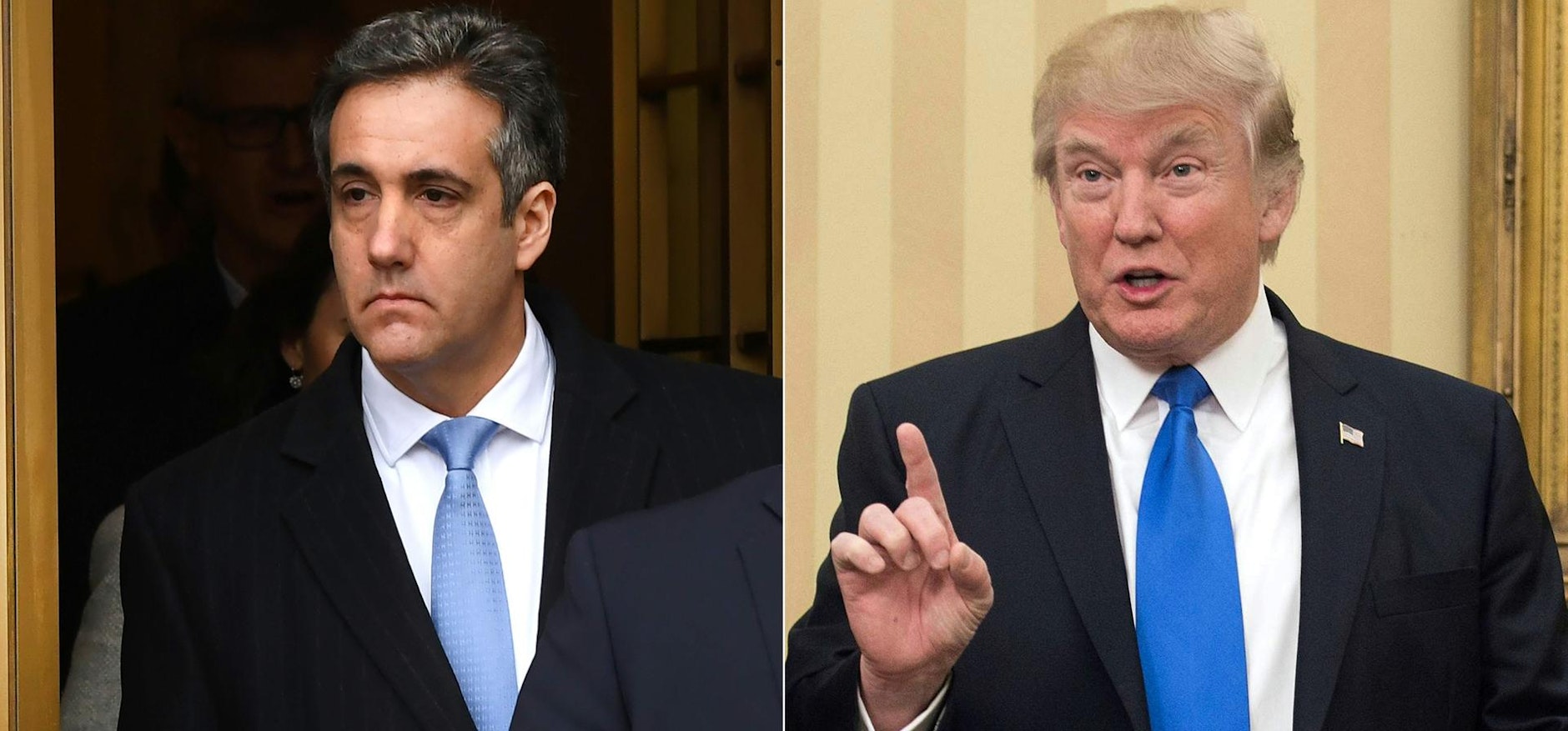 Micheal Cohen (l.) und Donald Trump