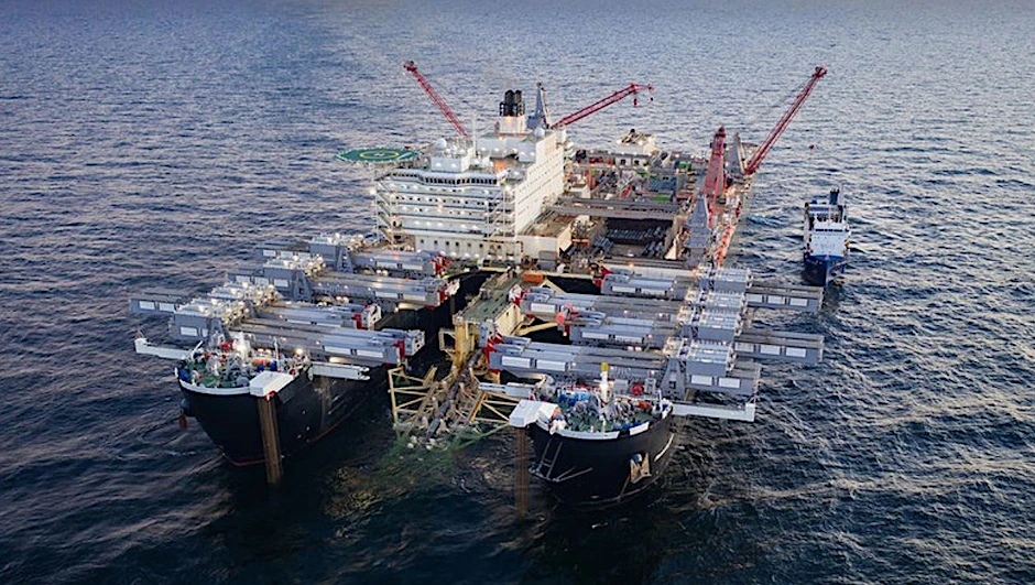 Die Nord Stream 2 Verlegung.&nbsp;