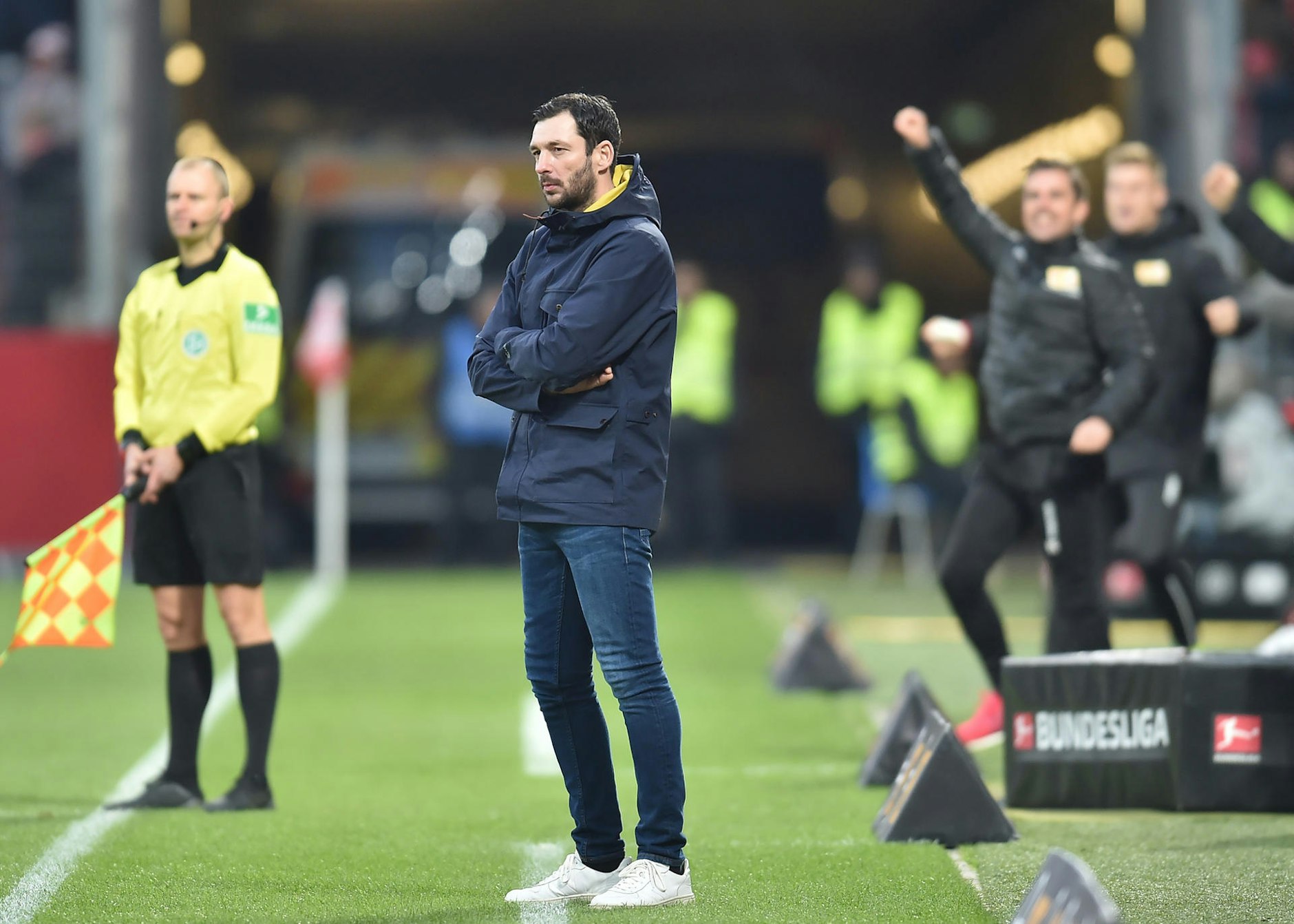 Sandro Schwarz beim Spiel gegen Union Berlin. 