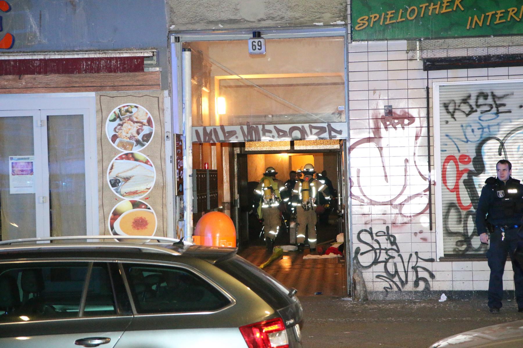 Berlin-Neukölln, 7. Februar 2019: Bei einem Brand in einer Wohnung am Kottbusser Damm gab es eine Tote. 