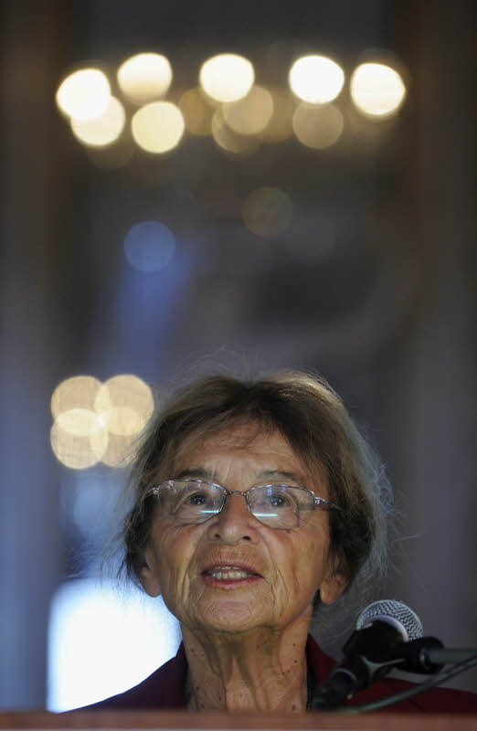 Agnes Heller, die Preistraegerin der Goethe-Medaille 2010. 