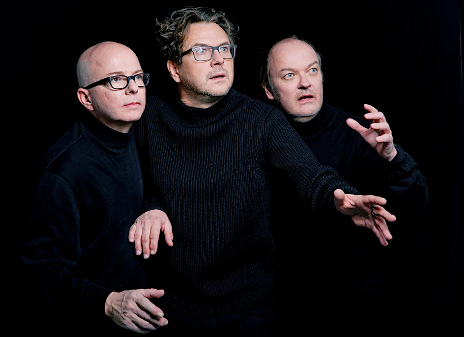 Die Sprecher der "Drei Fragezeichen" Oliver Rohrbeck (Justus Jonas), Andreas Fröhlich (Bob Andrews) und Jens Wawrczeck (Peter Shaw) sind seit 1979 die gleichen.