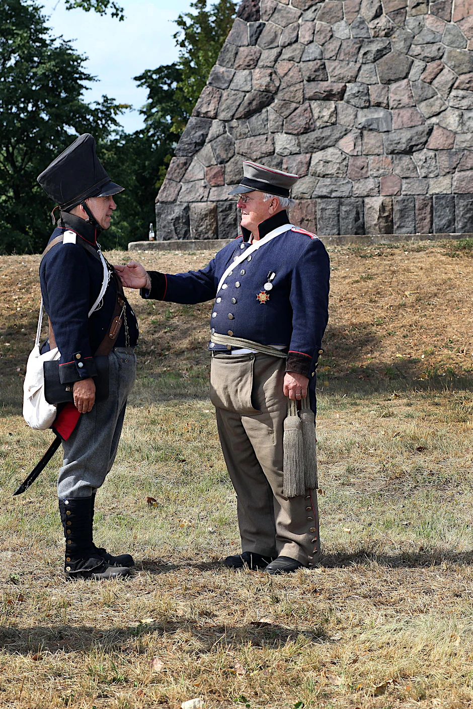 Der Bombardier und sein Major: Rolf Marquardt (l.) und Uwe Kober.