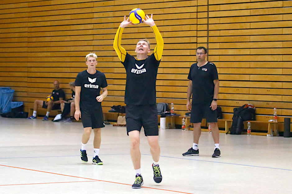 Sergej Grankin bei der ersten Trainingseinheit