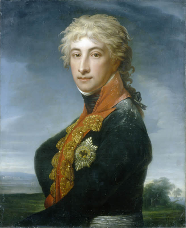 Preußen-Prinz Louis Ferdinand, Porträt von Jean Laurent Mosnier, 1799. 