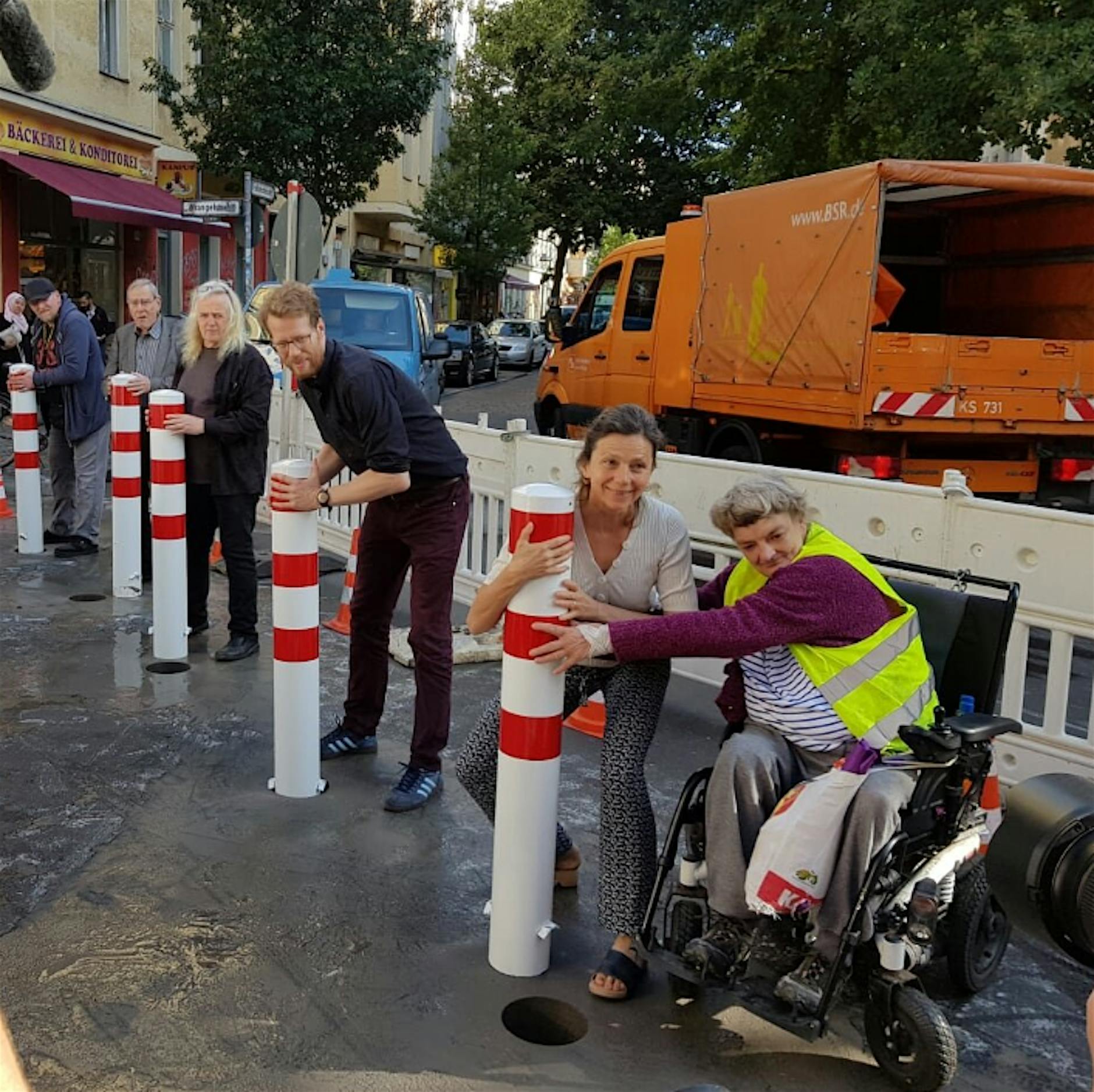 Poller im Wrangelkiez in Berlin-Kreuzberg: Keine Abkürzung mehr durch Wrangelstraße