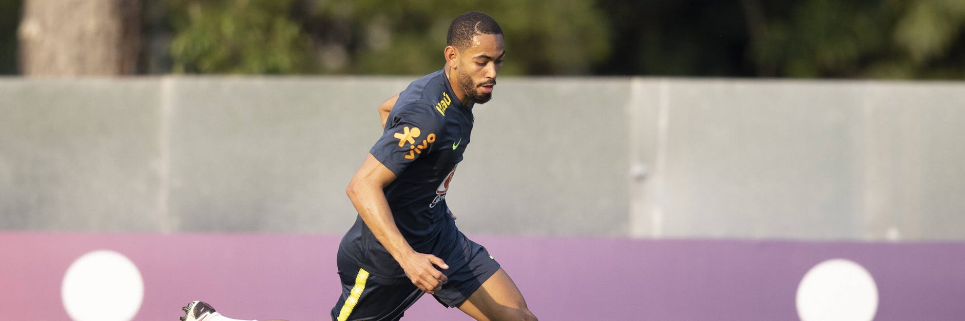 Bisher durfte Herthas Matheus Cunha bei der Nationalmannschaft Brasiliens nur trainieren.