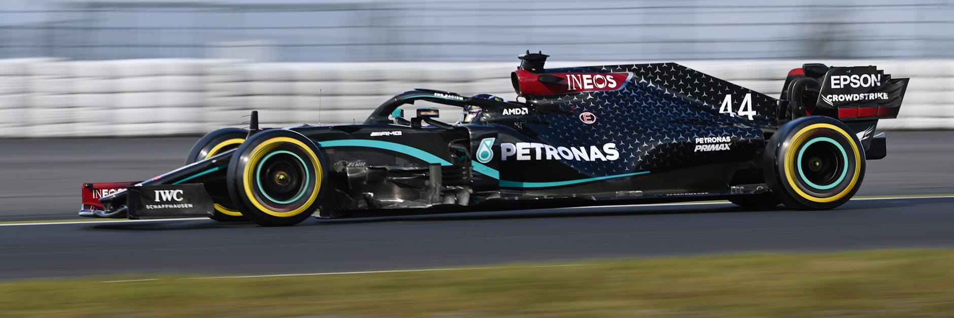 Lewis Hamilton war in seinem Mercedes-Boliden nicht Schnellster beim Qualifying am Nürburgring.