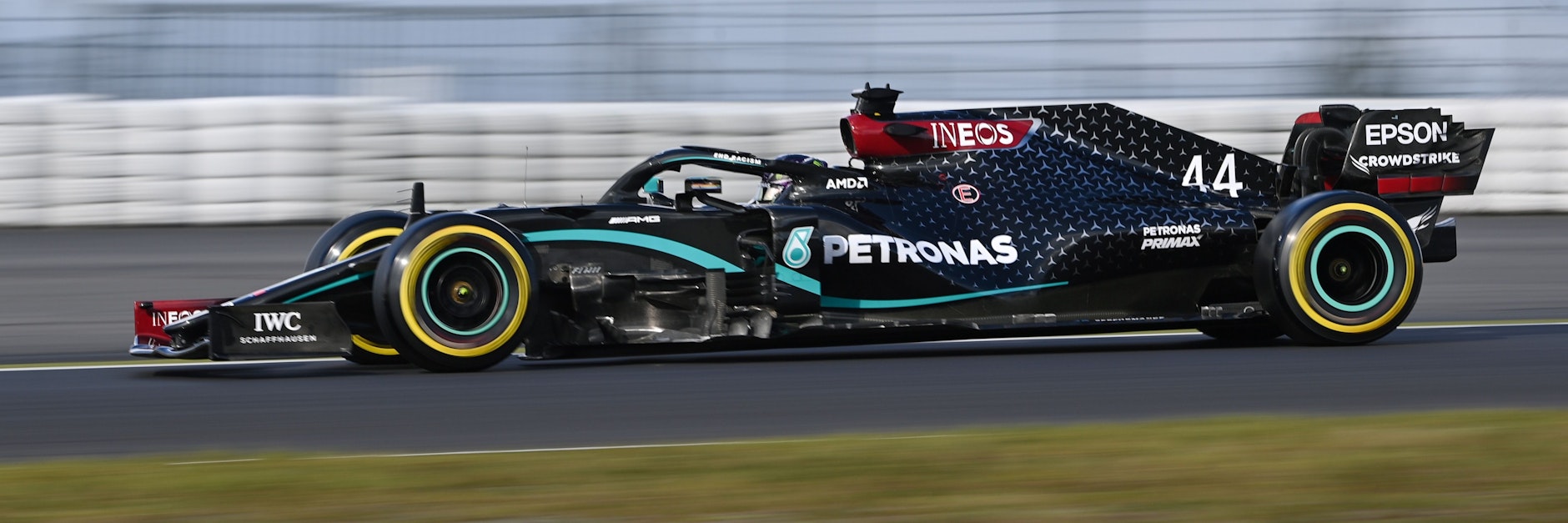 Lewis Hamilton war in seinem Mercedes-Boliden nicht Schnellster beim Qualifying am Nürburgring.