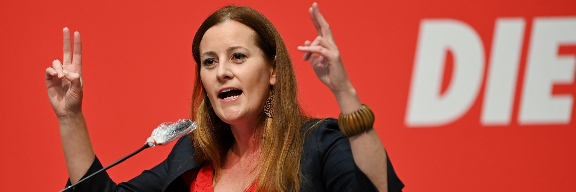 Die Politikerin Janine Wissler (Linke).
