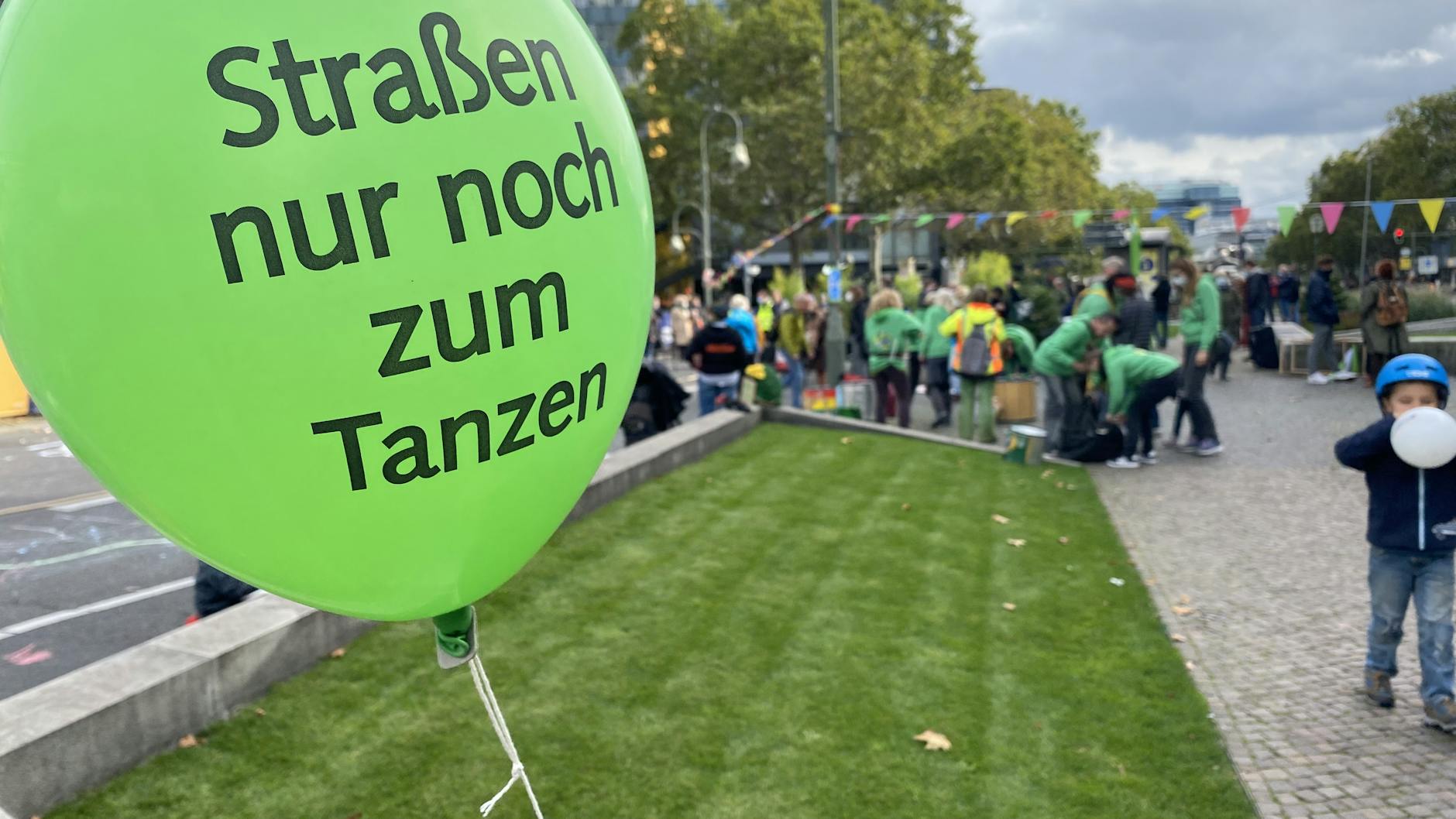 Flotte Sprüche auf dem Tauentien.