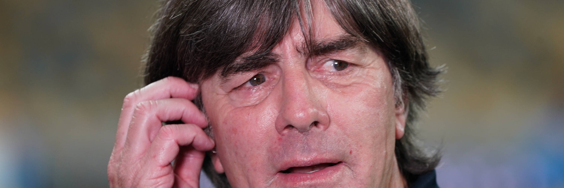 Bundestrainer Jogi Löw nach dem 2:1 in der Ukraine.