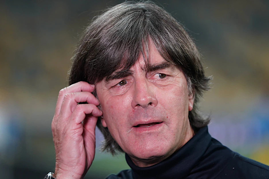 Bundestrainer Jogi Löw nach dem 2:1 in der Ukraine.