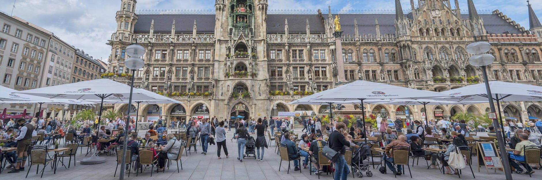 Der Marienplatz in München.