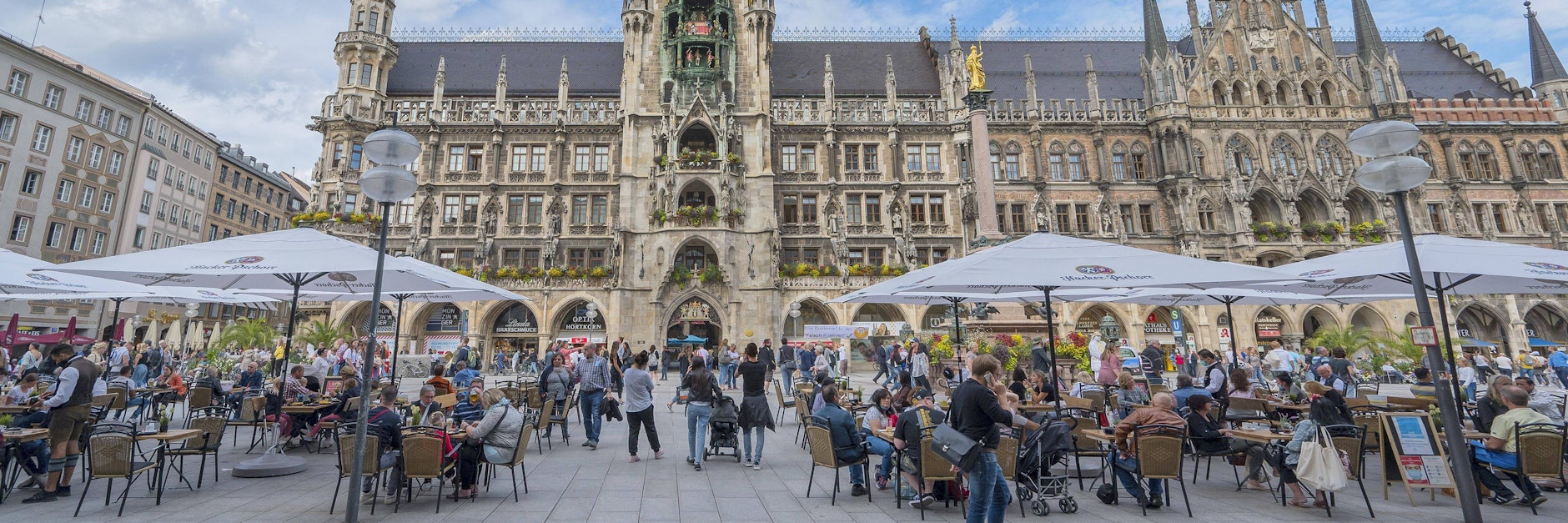 Der Marienplatz in München.