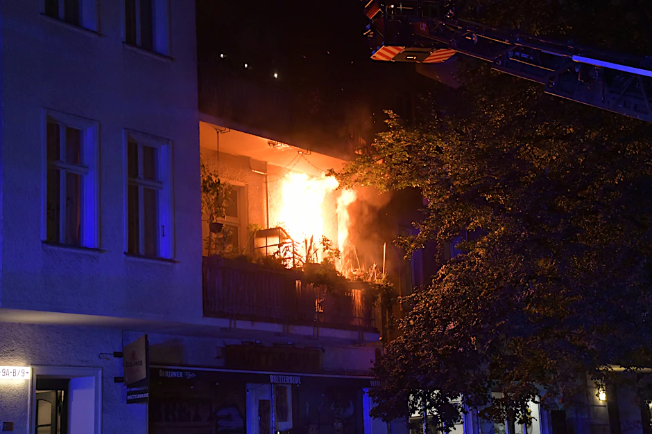 Brand in der Niederbarnimstraße