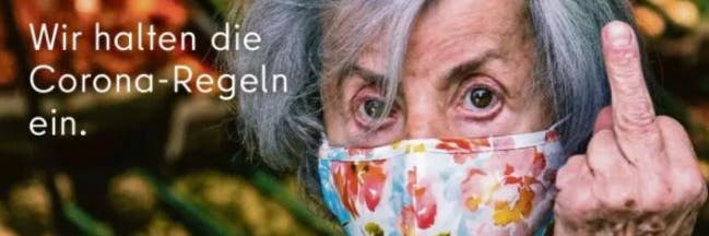 Mit diesem Motiv wirbt der Berliner Senat für die Einhaltung der Corona-Regeln in Berlin.