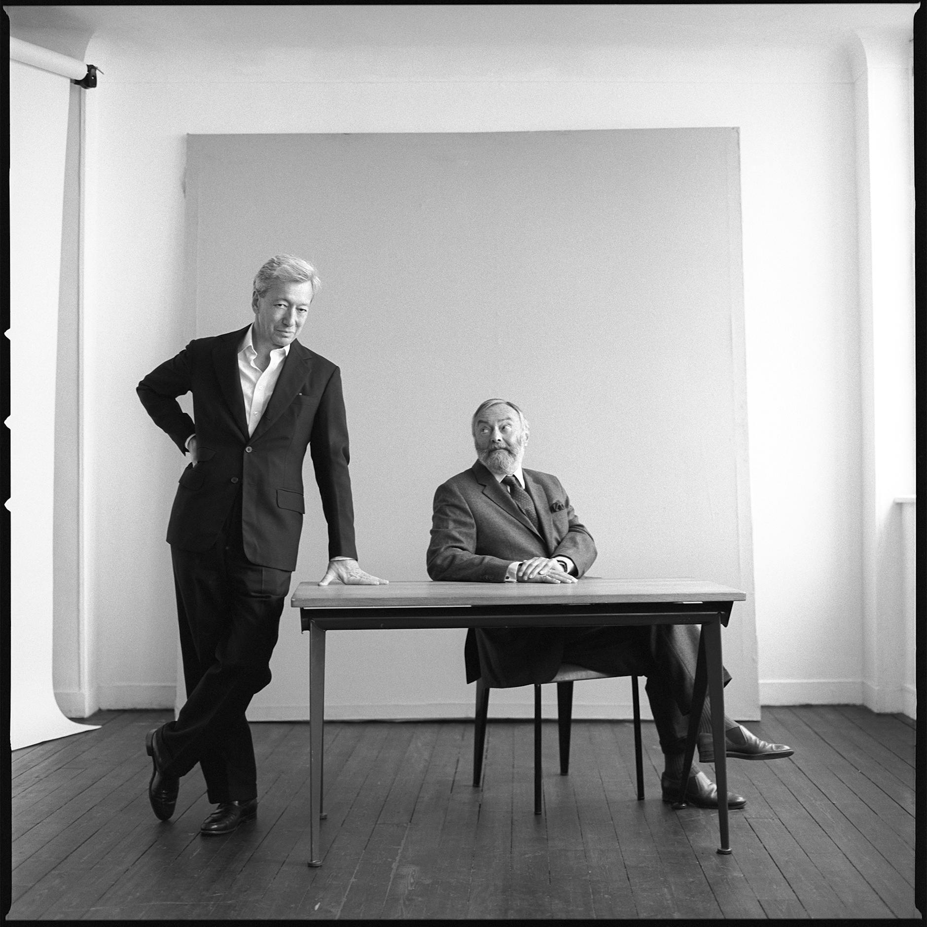 Teamwork: Parfumverleger Frédéric Malle (li.) mit Pierre Bourdon, einem seiner Duftautoren.