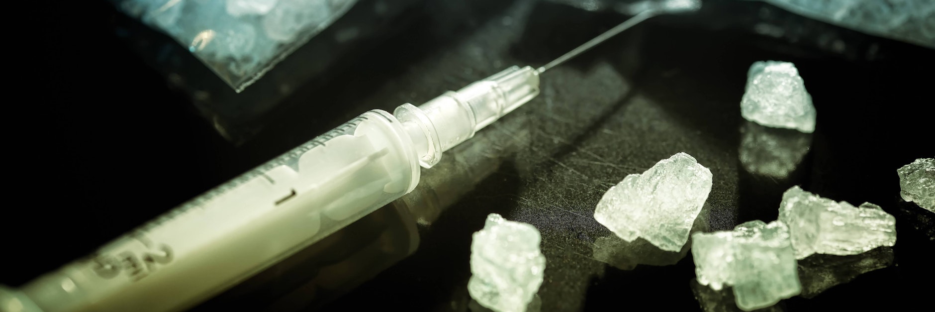 Crystal Meth ist ein sogenanntes Metamfetamin-Gemisch in kristalliner Form (Symbolbild).<br>