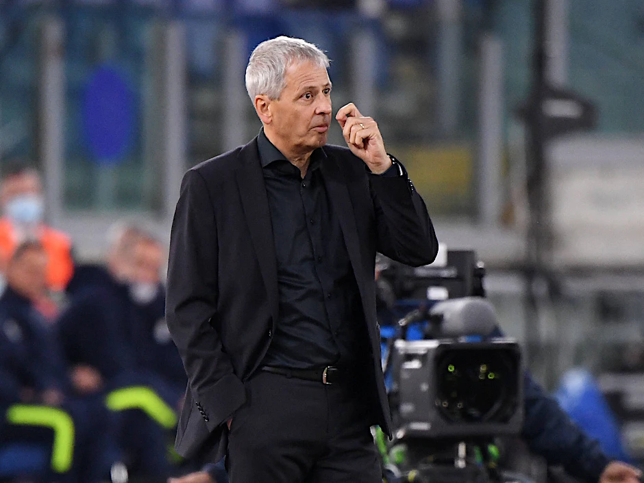 Dortmunds Trainer Lucien Favre war nach dem 1:3 bei Lazio Rom angefressen.