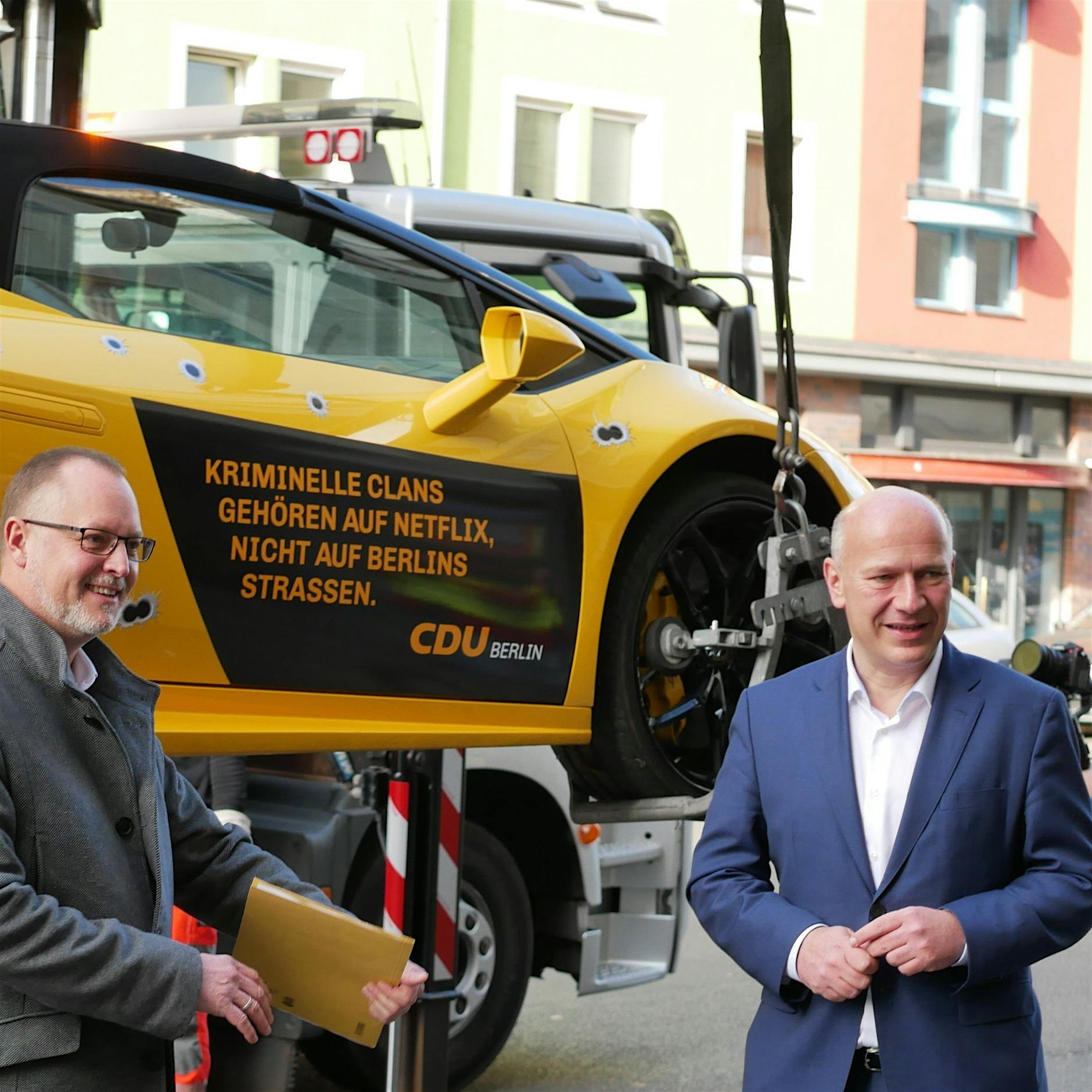 CDU-Wahlkampfaktion mit gemietetem Lamborghini: Jetzt ermittelt die Polizei