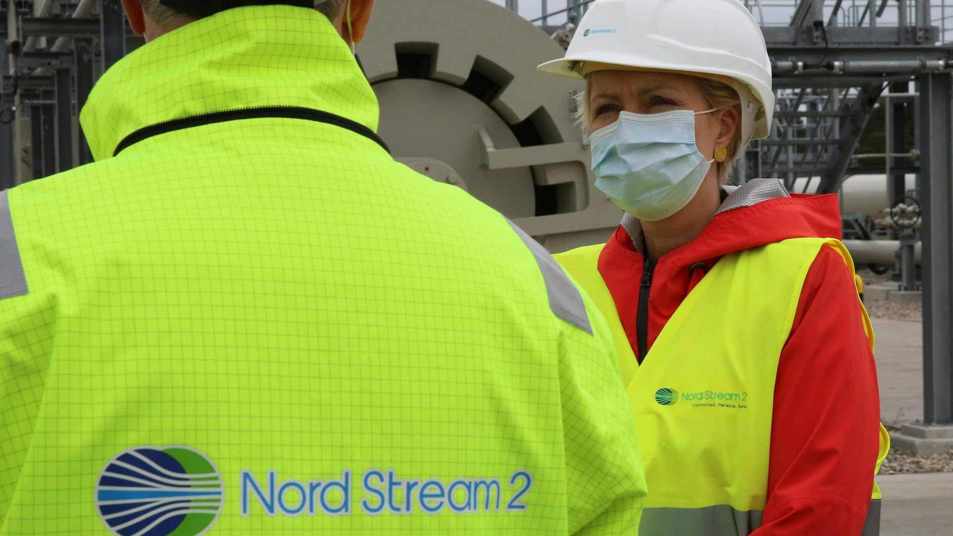 Manuela Schwesig besucht die Anlandestation für die im Bau befindliche Ostsee-Pipeline Nord Stream 2.&nbsp;