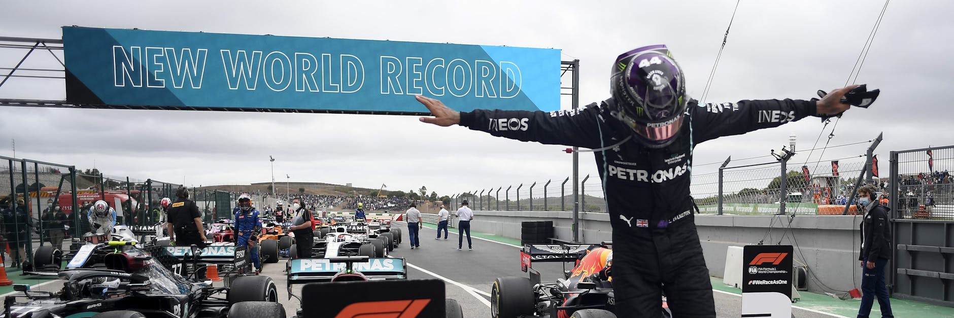 Neuer Weltrekord: Lewis Hamilton gewann in Portugal seinen 92. Grand Prix in der Formel 1. 