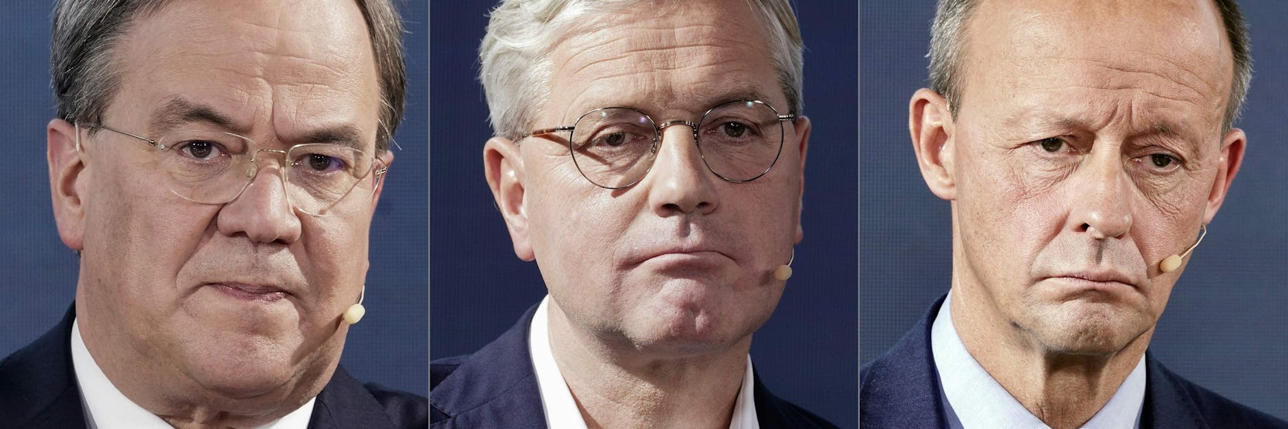 Armin Laschet, Norbert Röttgen, Friedrich Merz (v. l.): Nur einer kann CDU-Chef werden.