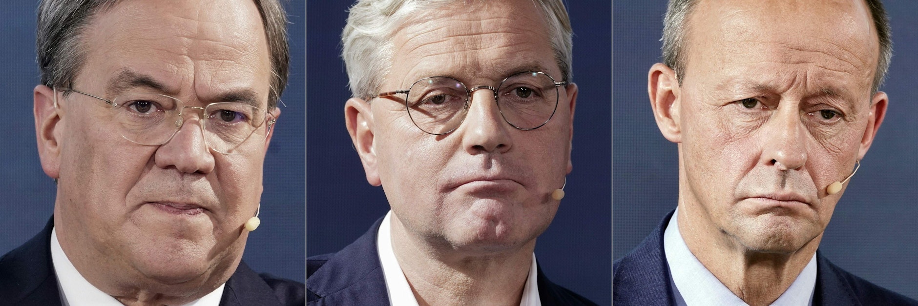 Armin Laschet, Norbert Röttgen, Friedrich Merz (v. l.): Nur einer kann CDU-Chef werden.