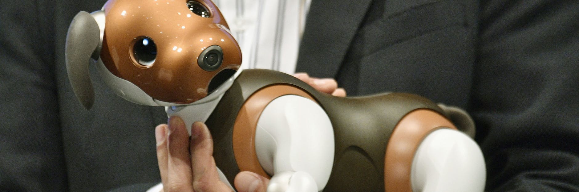 Sonys Roboterhund Aibo wird vorgestellt. Kleine Roboter erfreuen sich in Japan während der Corona-Pandemie wachsender Nachfrage als Ersatz für zwischenmenschlichen Kontakt.