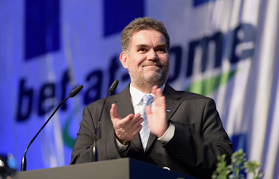Michael Ottow bei der Mitgliederversammlung 2017.