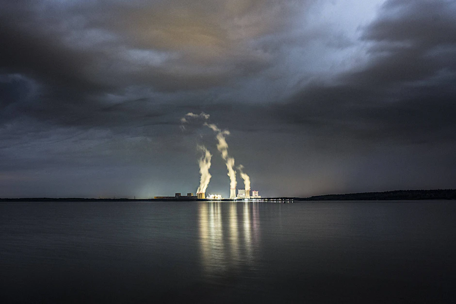 Das Kohlekraftwerk in Boxberg in der Lausitz. Durch das Verbrennen von Kohle entsteht Feinstaub.